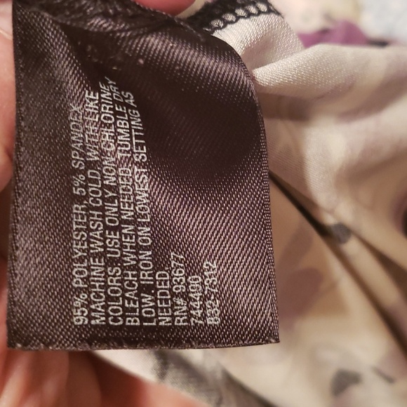 East Fith Strength Poly Blouse Purple & Black Large - Picture 5 of 5